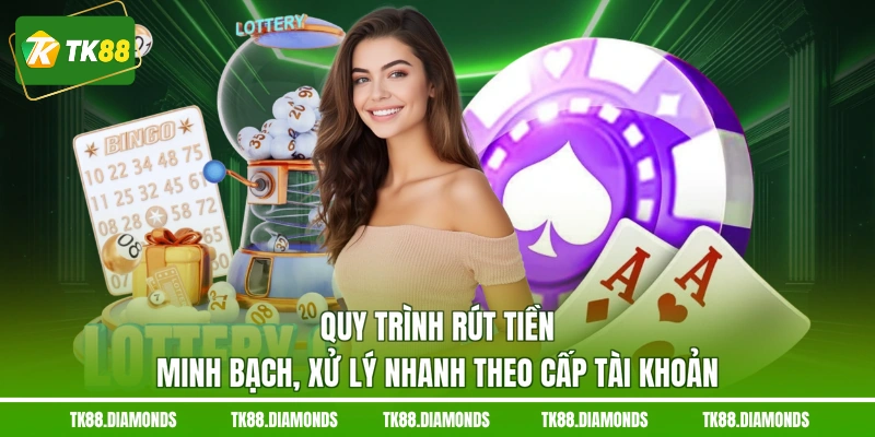 Quy trình rút tiền minh bạch, xử lý nhanh theo cấp tài khoản